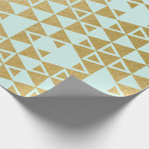 Imitat-Goldfolien-geometrisches Dreieck-Muster Geschenkpapier