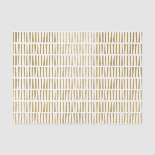 Imitat-Goldfolien-geometrisches Muster Seidenpapier (Vorderseite)