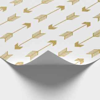 Imitat-Goldfolien-Pfeil-Muster Geschenkpapier