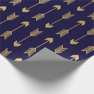 Imitat-Goldfolien-Pfeil-Muster Geschenkpapier