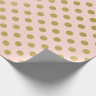 Imitat-Goldfolien-Polka-Punkt-Muster Geschenkpapier