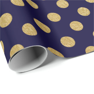 Imitat-Goldfolien-Polka-Punkt-Muster Geschenkpapier