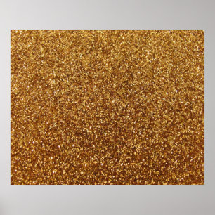 Imitat-GoldGlittergraphik Poster