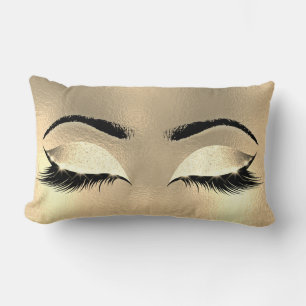Imitat-GoldGlitzer-Kristallglas-Make-uppeitschen Lendenkissen