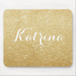 Imitat-GoldGlitzer-modernes personalisiertes Mousepad<br><div class="desc">EIN elegantes,  einzigartiges und stilvolles mousepad,  das ImitatgoldGlitter kennzeichnet. Personifizieren Sie,  indem Sie einen Namen einer kurzen Phrase hinzufügen. Zusammenpassende Einzelteile sind verfügbar.</div>