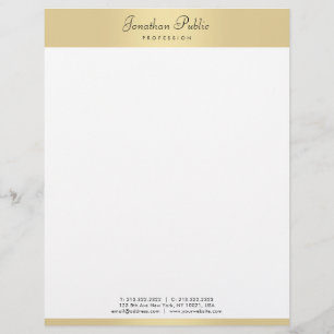 Imitat-Goldmoderne elegante handgeschriebene Briefbogen