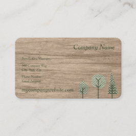 Imitat-hölzerne Visitenkarte