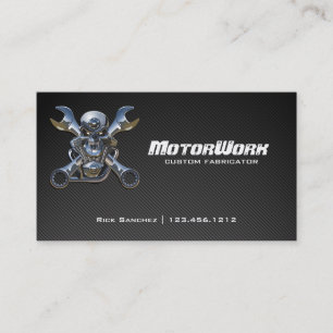 Imitat-Kohlenstoff-Faser-Motorrad-Geschäfts-Karte Visitenkarte