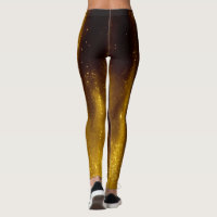 Imitat malte Gold und Glitzer auf Schwarzem
