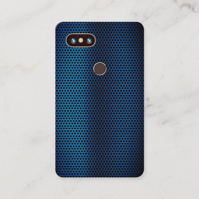 Imitat-metallische Stahltelefon-Abdeckung u. Visitenkarte (Vorderseite)