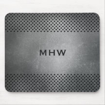Imitat-Metallkundenspezifisches Monogramm mousepad