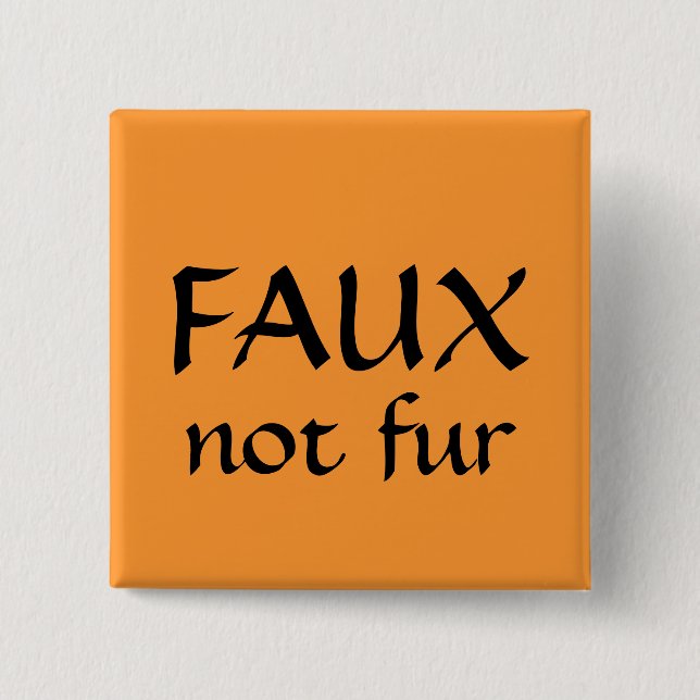 IMITAT, nicht Pelz Button (Vorderseite)