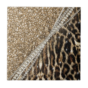 Imitat-Pelzdruck des schönen Leoparden des Chic Fliese