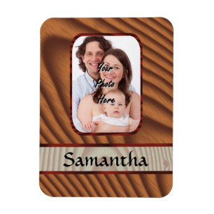 Imitat personalisiertes Foto aus Holz Magnet