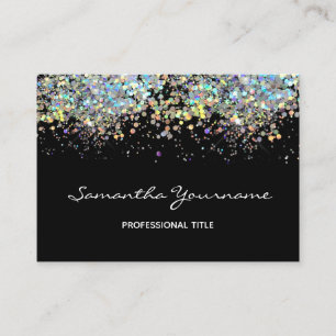 Imitat Rainbow Metalizer Glitzer Visitenkarte