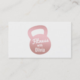 Imitat-Rosen-GoldKettlebell Fitness-persönlicher Visitenkarte