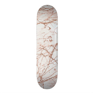 Imitat-RosengoldGlittermarmor des eleganten Skateboard