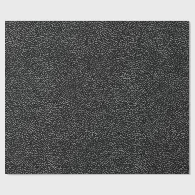 Imitat-schwarzes Leder Geschenkpapier (Flach)