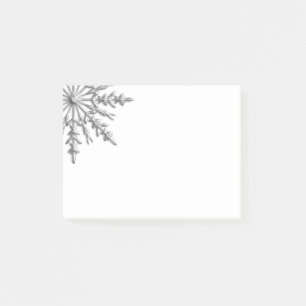 Imitat-silberne metallische Winter-Schneeflocke Post-it Klebezettel