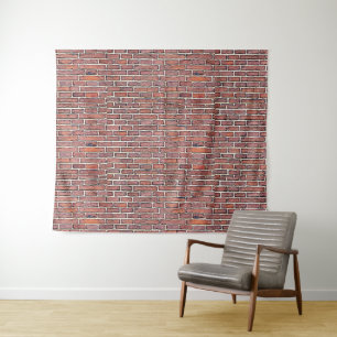Imitat-Ziegelstein-Wand-Tapisserie Wandteppich