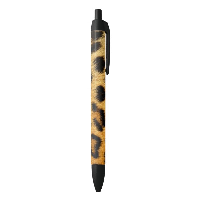 Imitate afrikanischer Leopard-Pelz auf schwarzen S Kugelschreiber (Unterseite (Vertikal))