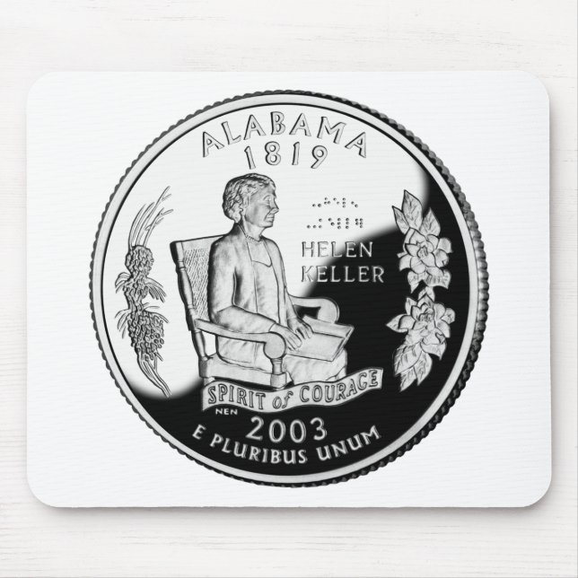 Imitate Alabama Staat Quarter Spirit of Courage Mousepad (Vorne)
