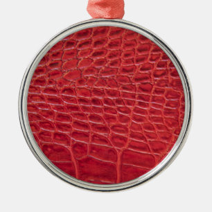 Imitate Alligatorenleder Ornament Aus Metall