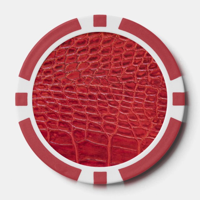 Imitate Alligatorenleder Pokerchips (Vorderseite)