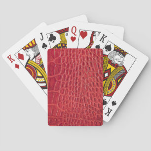 Imitate Alligatorenleder Spielkarten