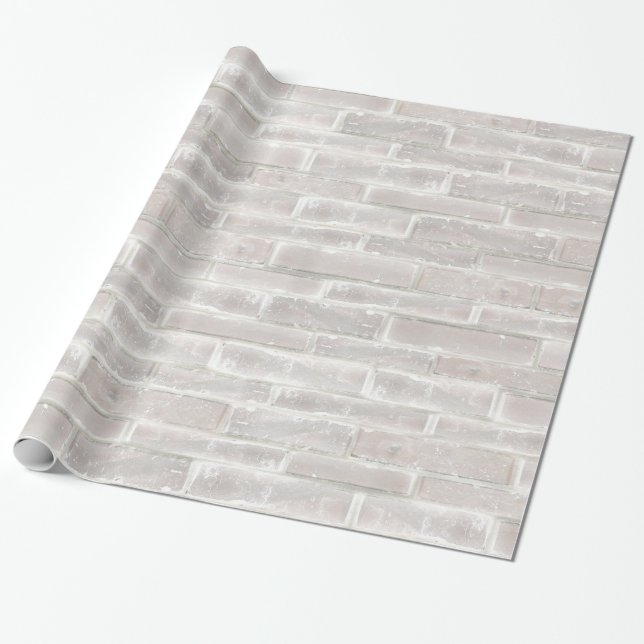 Imitate Alte Weiße Mauer Geschenkpapier (Ungerollt)