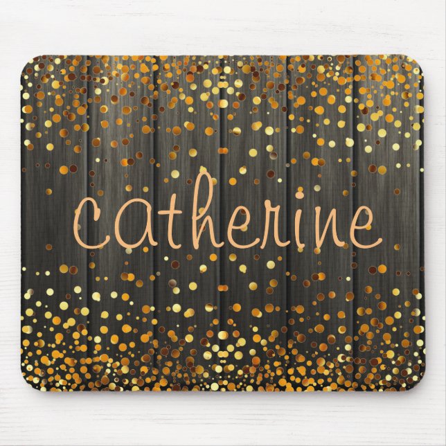 Imitate aus Confetti Glitzer Mousepad (Vorne)