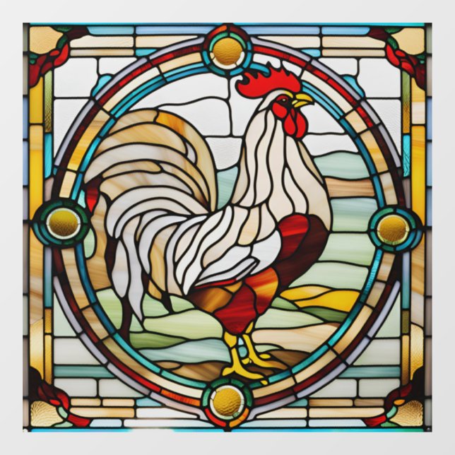 Imitate aus festem Glas Fensteraufkleber (Blatt)