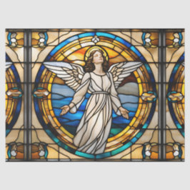 Imitate aus festem Glas Himmlischer Engel für Deco Seidenpapier