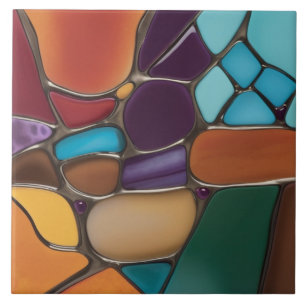 Imitate aus festgehaltenem Glas — Mosaik Abstrakt Fliese