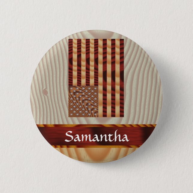 Imitate aus Holz Button (Vorderseite)