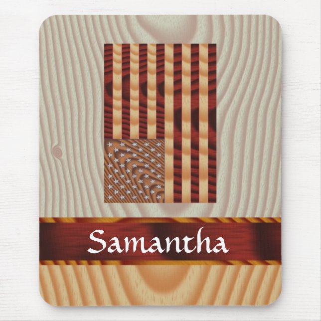 Imitate aus Holz Mousepad (Vorne)