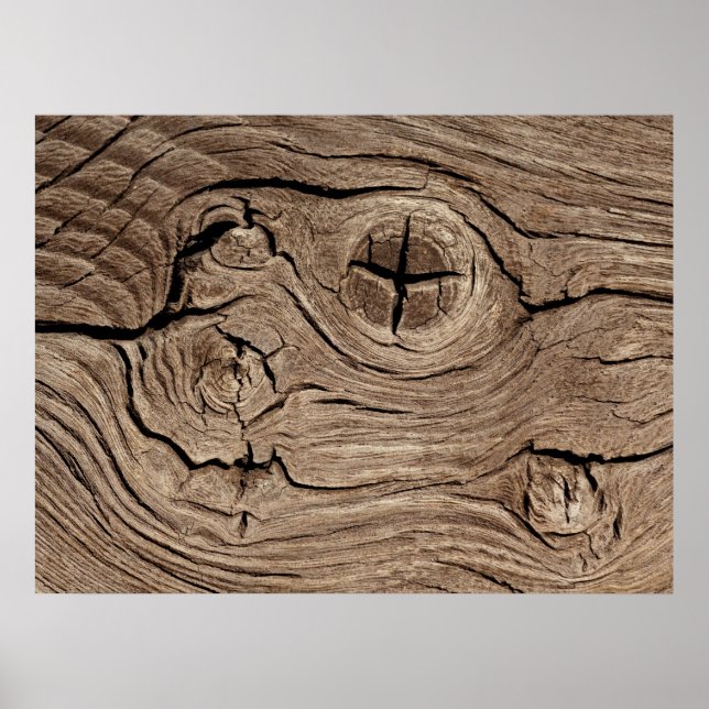 Imitate aus Holz Textur Poster (Vorne)