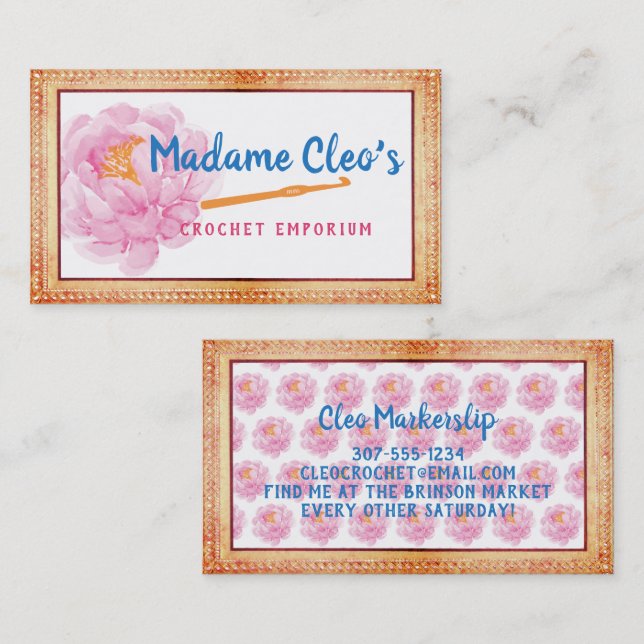 Imitate aus Peak Visitenkarte (Vorne/Hinten)