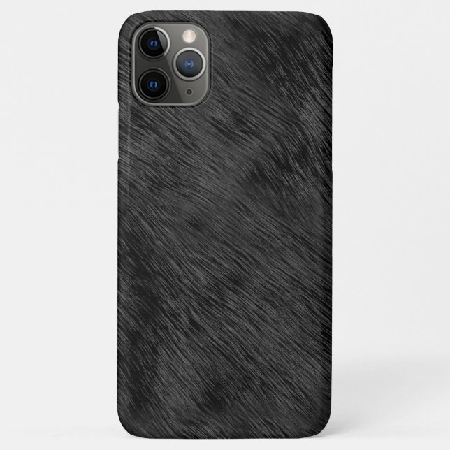 Imitate aus schwarzem Bär Fur Textur Case-Mate iPhone Hülle (Rückseite)