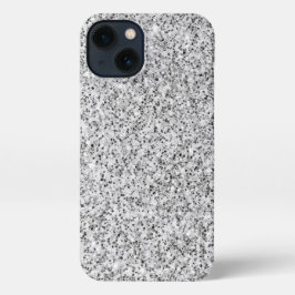 Imitate aus Silbergrauem Glitzer Glitzern iPhone Hülle