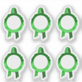 Imitate Award/Certificate Siegel Ribbons (Grüne Fa Aufkleber