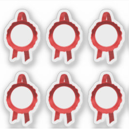 Imitate Award/Certificate Siegel Ribbons (Red Holl Aufkleber