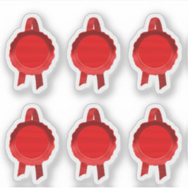 Imitate Award/Certificate Siegel Ribbons (Red Schl Aufkleber