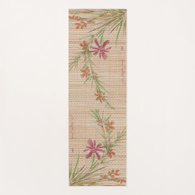 Imitate Bamboo Originale Kunst, Dichtung und Musik Yogamatte (Vorderseite)