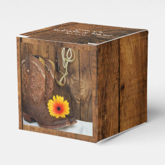 Imitate Barn Wood Cowboy Boot Daisy Pferde Bit Hoc Geschenkschachtel