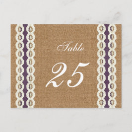 IMITATE begraben und bringen lila Hochzeit Postkarte