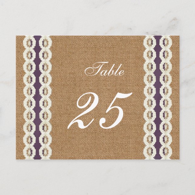 IMITATE begraben und bringen lila Hochzeit Postkarte (Vorderseite)
