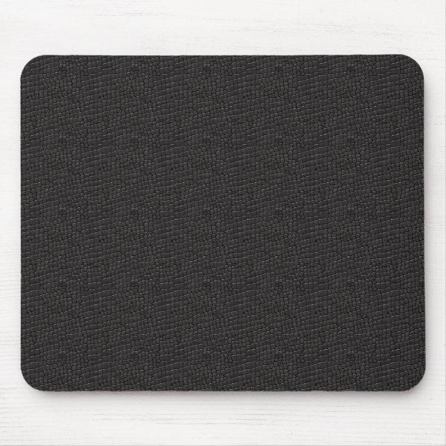 Imitate Black Alligator Leather Mouse Pad Mousepad (Vorne)