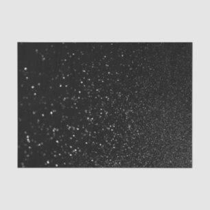 Imitate Black Bokeh Glitzer Foto Seidenpapier