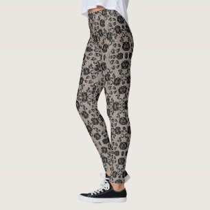 Imitate Black Lace Fishnet Leggings